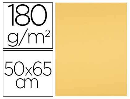 Cartulina Liderpapel 50x65cm. 180g/m² oro